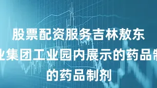 股票配资服务吉林敖东药业集团工业园内展示的药品制剂